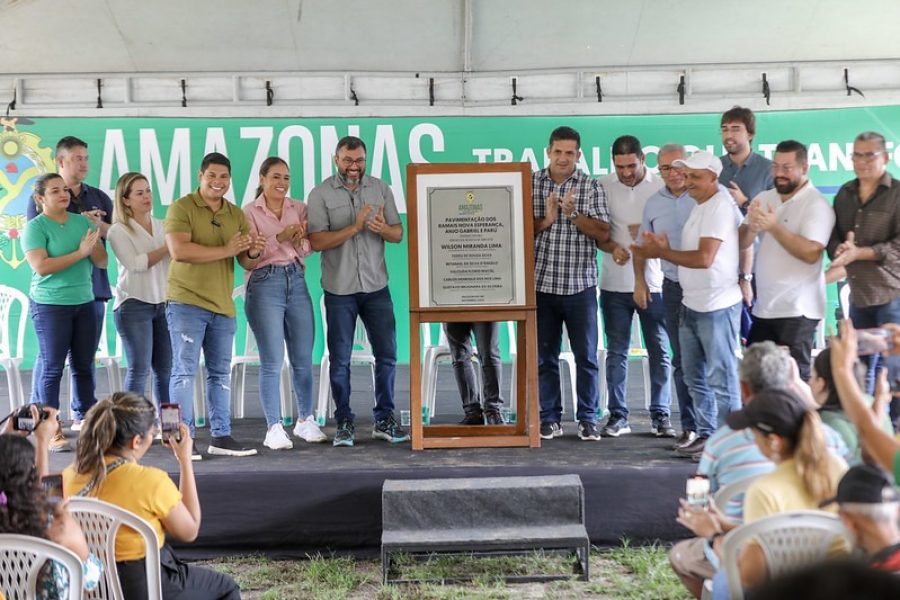 Wilson Lima inaugura mais três ramais e contabiliza 30 quilômetros de obras de pavimentação em Manacapuru neste ano (3)_FOTOS Diego Peres e Alex Pazuello_Secom